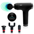 AGARO Galaxy Massager Machine, Handheld Deep Tissue Massage Gun, 4 Heads, 6 Speed, Rechargeable Percussion Massager for Muscle Relief & Relaxation, for Neck, Shoulder, Back, Foot & Full Body, Black