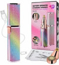 VTHIN BLAWLESS Rechargeable 2 in 1 Eyebrow Trimmer and Facial Hair remover Trimmer Shaver For Ladies Trimmer 70 min Runtime 1 Length Settings Cordless Epilator (Pink)