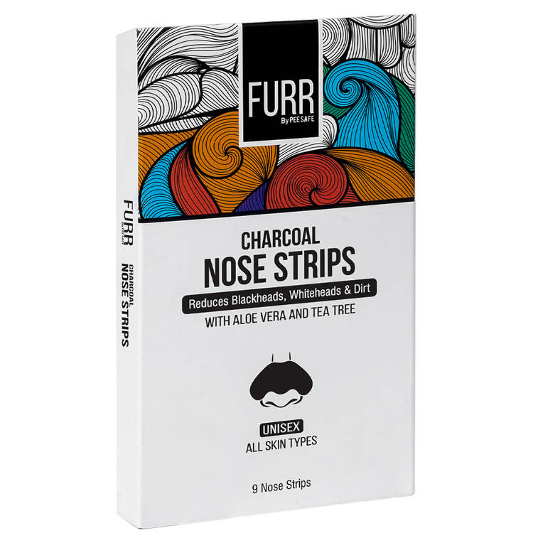 Furr Blackhead Remover Bamboo Charcoal Nose Strips - Pack of 9