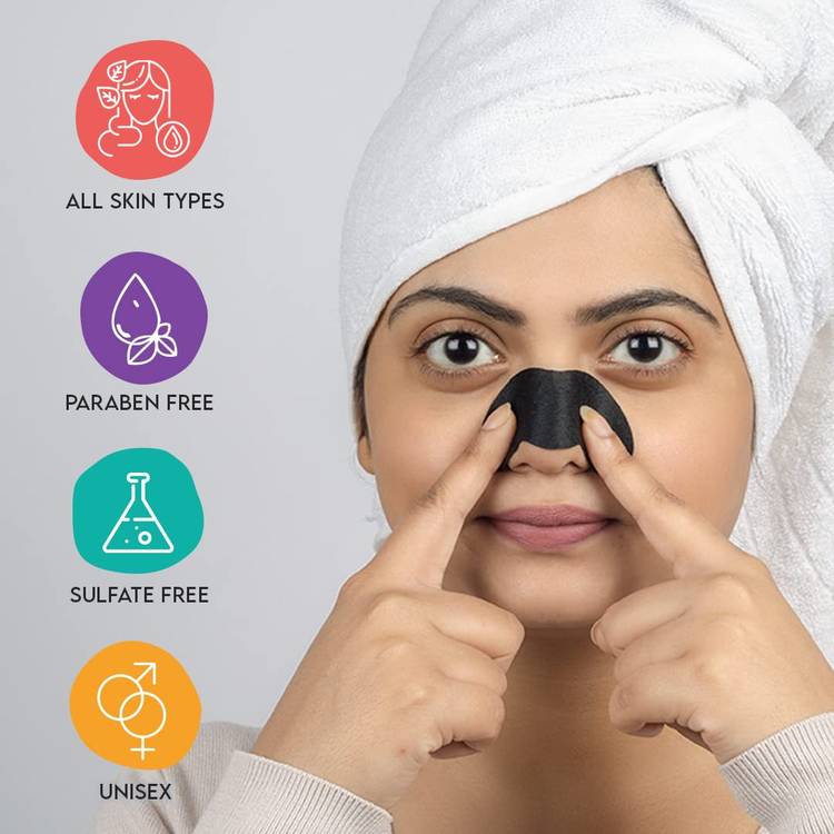 Furr Blackhead Remover Bamboo Charcoal Nose Strips - Pack of 9