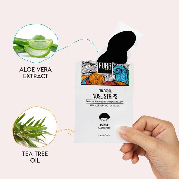 Furr Blackhead Remover Bamboo Charcoal Nose Strips - Pack of 9
