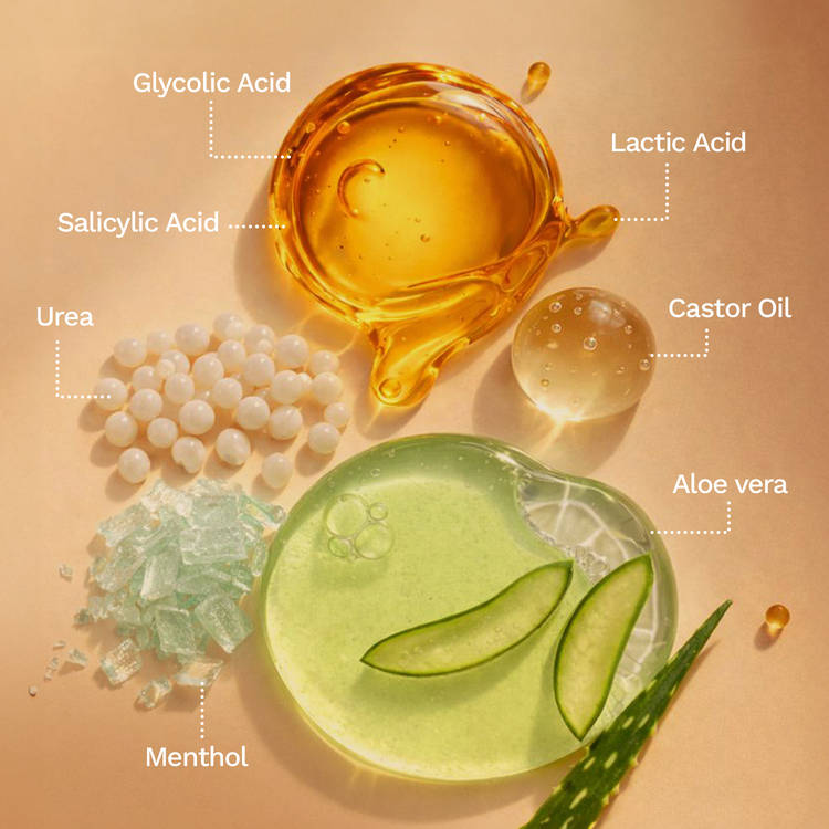 Glycolic & Salicylic Acid Exfoliating Foot Peeling Mask - Reduces Dry Skin