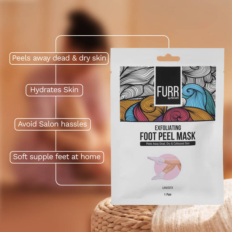 Glycolic & Salicylic Acid Exfoliating Foot Peeling Mask - Reduces Dry Skin