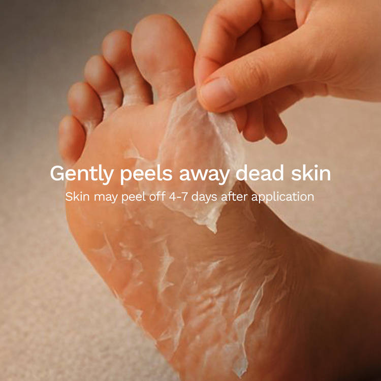 Glycolic & Salicylic Acid Exfoliating Foot Peeling Mask - Reduces Dry Skin