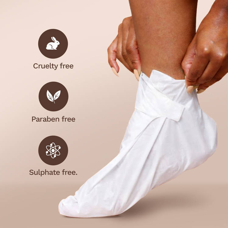 Glycolic & Salicylic Acid Exfoliating Foot Peeling Mask - Reduces Dry Skin